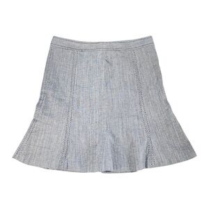 White House Black Market Skirt Women’s Size 8 Mini Skirt Y2K Black + White Knit